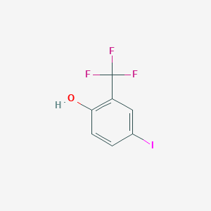 molecular formula C7H4F3IO B1440972 4-Iodo-2-(trifluoromethyl)phenol CAS No. 1132942-88-1