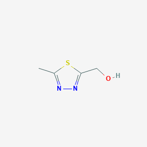 molecular formula C4H6N2OS B1440976 (5-Methyl-1,3,4-thiadiazol-2-yl)methanol CAS No. 869108-51-0