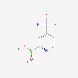 molecular formula C6H5BF3NO2 B1440977 (4-(Trifluoromethyl)pyridin-2-yl)boronic acid CAS No. 870459-90-8