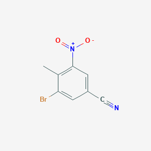 Benzonitrile, 3-bromo-4-methyl-5-nitro-