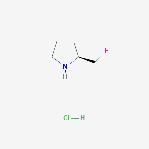 molecular formula C5H11ClFN B1440980 (S)-2-(Fluoromethyl)pyrrolidine hydrochloride CAS No. 787564-55-0