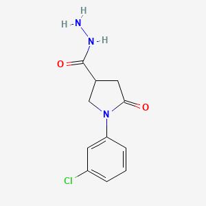 1-(3-Chlorophenyl)-5-oxopyrrolidine-3-carbohydrazide
