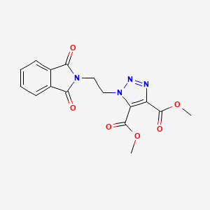 dimethyl 1-[2-(1,3-dioxo-1,3-dihydro-2H-isoindol-2-yl)ethyl]-1H-1,2,3-triazole-4,5-dicarboxylate