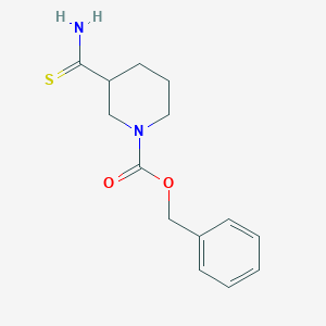 molecular formula C14H18N2O2S B1440991 (1-Cbz-3-piperidine)carbothioamide CAS No. 569348-15-8