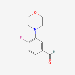 4-Fluoro-3-morpholinobenzaldehyde