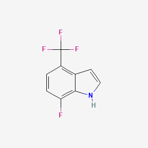 7-fluoro-4-(trifluoromethyl)-1H-indole