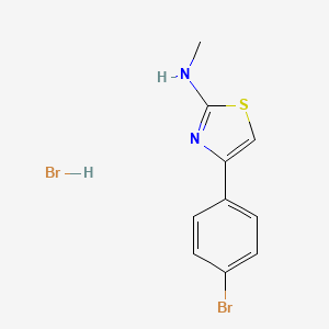 4-(4-bromophenyl)-N-methyl-1,3-thiazol-2-amine hydrobromide