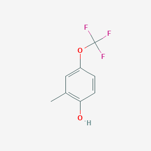 molecular formula C8H7F3O2 B144101 2-Methyl-4-(trifluoromethoxy)phenol CAS No. 129676-67-1