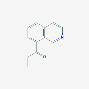 molecular formula C12H11NO B1441010 1-(Isoquinolin-8-YL)propan-1-one CAS No. 1053656-07-7