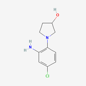 molecular formula C10H13ClN2O B1441023 1-(2-Amino-4-chlorophenyl)-3-pyrrolidinol CAS No. 1220037-87-5