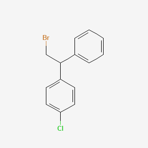 molecular formula C14H12BrCl B1441028 1-(2-Bromo-1-phenylethyl)-4-chlorobenzene CAS No. 885279-74-3