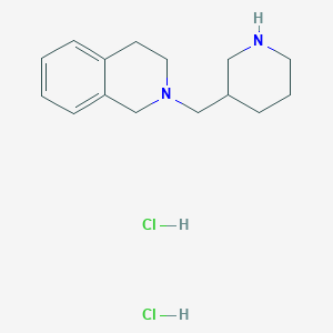 molecular formula C15H24Cl2N2 B1441029 2-(3-Piperidinylmethyl)-1,2,3,4-tetrahydroisoquinoline dihydrochloride CAS No. 1220019-49-7