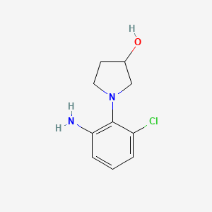 molecular formula C10H13ClN2O B1441030 1-(2-Amino-6-chlorophenyl)-3-pyrrolidinol CAS No. 1220037-83-1