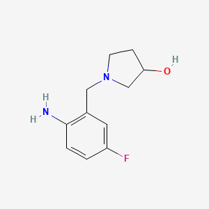 B1441031 1-(2-Amino-5-fluorobenzyl)-3-pyrrolidinol CAS No. 1219957-26-2