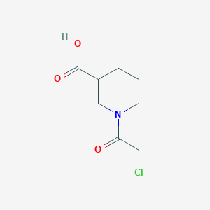 molecular formula C8H12ClNO3 B1441033 1-(2-Chloroacetyl)piperidine-3-carboxylic acid CAS No. 1219948-48-7