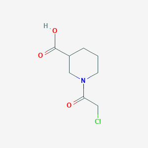 molecular formula C8H12ClNO3 B1441033 1-(2-Chloroacetyl)-3-piperidinecarboxylic acid CAS No. 1219948-48-7