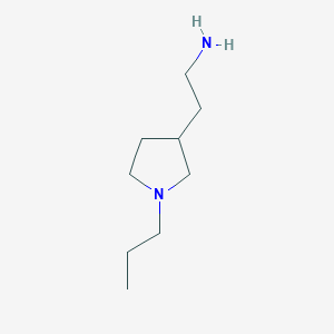 molecular formula C9H20N2 B1441034 2-(1-propylpyrrolidin-3-yl)ethanamine CAS No. 1219979-40-4