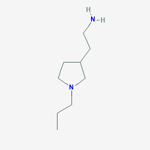 molecular formula C9H20N2 B1441034 2-(1-Propyl-3-pyrrolidinyl)ethylamine CAS No. 1219979-40-4