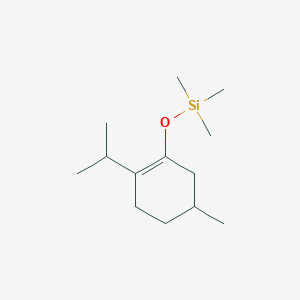 molecular formula C13H26OSi B14410360 Trimethyl{[5-methyl-2-(propan-2-yl)cyclohex-1-en-1-yl]oxy}silane CAS No. 86565-31-3
