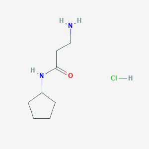 molecular formula C8H17ClN2O B1441042 3-Amino-N-cyclopentylpropanamide hydrochloride CAS No. 1220037-27-3
