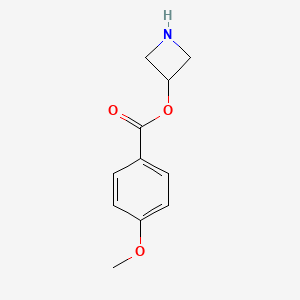 molecular formula C11H13NO3 B1441043 3-Azetidinyl 4-methoxybenzoate CAS No. 1220021-08-8