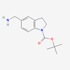 Tert-butyl 5-(aminomethyl)indoline-1-carboxylate