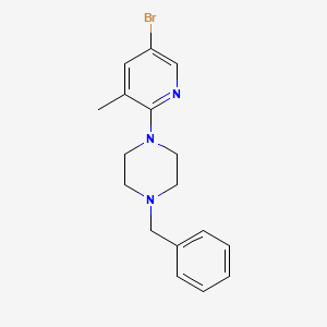 molecular formula C17H20BrN3 B1441053 1-Benzyl-4-(5-bromo-3-methylpyridin-2-yl)piperazine CAS No. 1220030-59-0