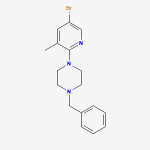 1-Benzyl-4-(5-bromo-3-methyl-2-pyridinyl)-piperazine