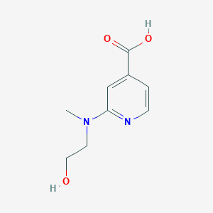 2-[(2-Hydroxyethyl)(methyl)amino]isonicotinic acid