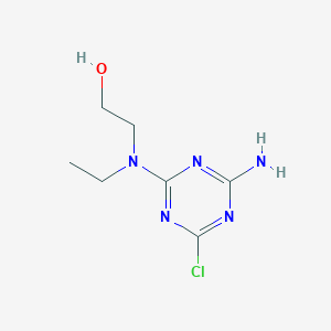 2-[(4-Amino-6-chloro-1,3,5-triazin-2-YL)(ethyl)-amino]-1-ethanol