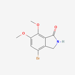 molecular formula C10H10BrNO3 B1441061 4-Bromo-6,7-dimethoxy-isoindolin-1-one CAS No. 954239-46-4