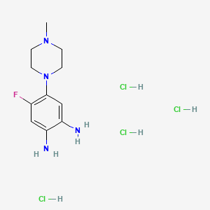 4-Fluoro-5-(4-methyl-piperazin-1-YL)-benzene-1,2-diamine tetrahydrochloride