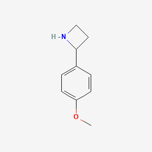 molecular formula C10H13NO B1441065 2-(4-Methoxyphenyl)azetidine CAS No. 1219967-66-4