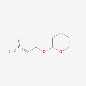 molecular formula C8H13LiO2 B14410697 lithium;2-prop-2-enoxyoxane CAS No. 87938-76-9