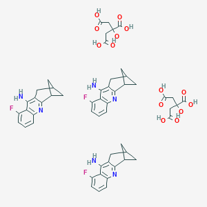 molecular formula C54H55F3N6O14 B144107 9-Amino-8-fluoro-1,2,3,4-tetrahydro-2,4-methanoacridine CAS No. 129297-21-8
