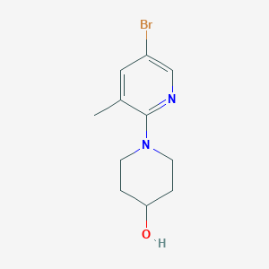 molecular formula C11H15BrN2O B1441070 1-(5-Bromo-3-methylpyridin-2-yl)piperidin-4-ol CAS No. 1220029-60-6