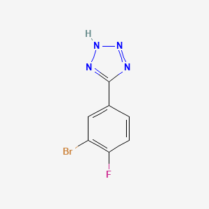 molecular formula C7H4BrFN4 B1441071 5-(3-bromo-4-fluorophenyl)-2H-tetrazole CAS No. 874784-10-8
