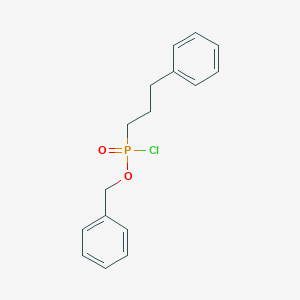 molecular formula C16H18ClO2P B14410729 Benzyl (3-phenylpropyl)phosphonochloridate CAS No. 84699-31-0