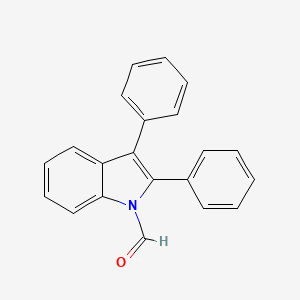 molecular formula C21H15NO B14410741 2,3-Diphenyl-1H-indole-1-carbaldehyde CAS No. 83824-12-8