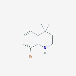 molecular formula C11H14BrN B1441075 8-Bromo-4,4-dimethyl-1,2,3,4-tetrahydroquinoline CAS No. 1187933-50-1