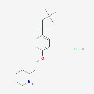 molecular formula C21H36ClNO B1441079 2-{2-[4-(1,1,3,3-Tetramethylbutyl)phenoxy]-ethyl}piperidine hydrochloride CAS No. 1219982-13-4