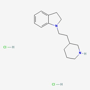 1-[2-(3-Piperidinyl)ethyl]indoline dihydrochloride