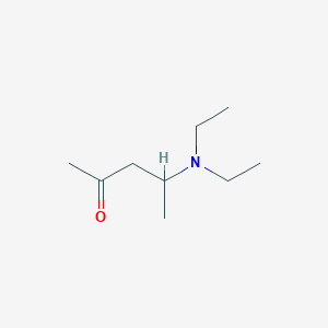 molecular formula C9H19NO B14410820 2-Pentanone, 4-(diethylamino)- CAS No. 83188-03-8