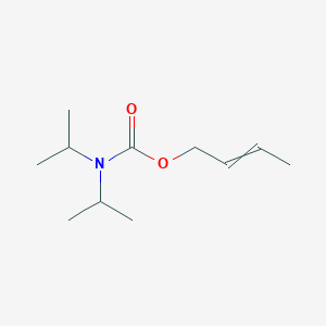 molecular formula C11H21NO2 B14410872 But-2-en-1-yl dipropan-2-ylcarbamate CAS No. 81555-24-0