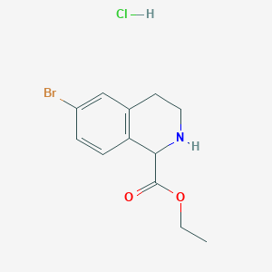 Ethyl 6-bromo-1,2,3,4-tetrahydro-isoquinoline-1-carboxylate hydrochloride