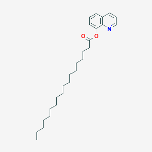 molecular formula C27H41NO2 B14410917 Octadecanoic acid, 8-quinolinyl ester CAS No. 86137-76-0