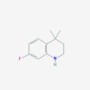 molecular formula C11H14FN B1441093 7-氟-4,4-二甲基-1,2,3,4-四氢喹啉 CAS No. 1187933-43-2