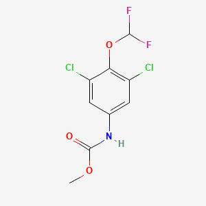 molecular formula C9H7Cl2F2NO3 B14410941 Methyl [3,5-dichloro-4-(difluoromethoxy)phenyl]carbamate CAS No. 84970-76-3