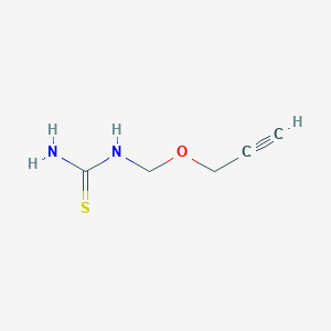 molecular formula C5H8N2OS B14410948 N-{[(Prop-2-yn-1-yl)oxy]methyl}thiourea CAS No. 81066-25-3