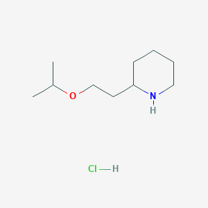 molecular formula C10H22ClNO B1441099 2-(2-Isopropoxyethyl)piperidine hydrochloride CAS No. 1219972-32-3